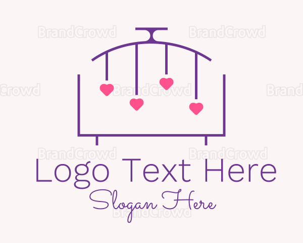 Heart Baby Crib Logo