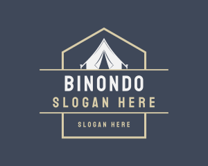 Outdoor Camping Tent Logo