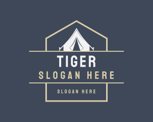 Outdoor Camping Tent Logo