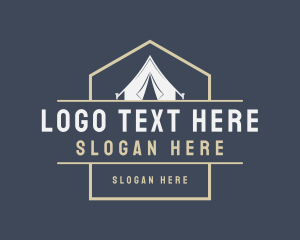 Outdoor Camping Tent Logo