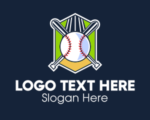 Pitcher - Baseball Varsity Team Crest logo design