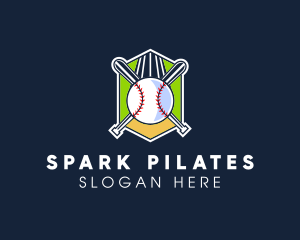 Mlb - Baseball Varsity Team Crest logo design