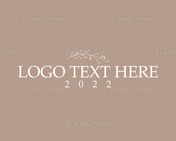 Aesthetic Boutique Wordmark Logo