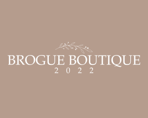 Aesthetic Boutique Wordmark  logo design