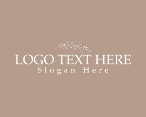 Aesthetic Boutique Wordmark  Logo