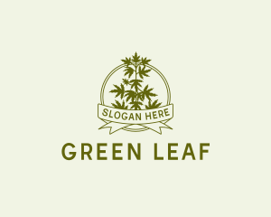 Marijuana Weed Plant logo design