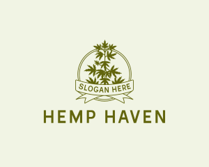 Marijuana Weed Plant logo design