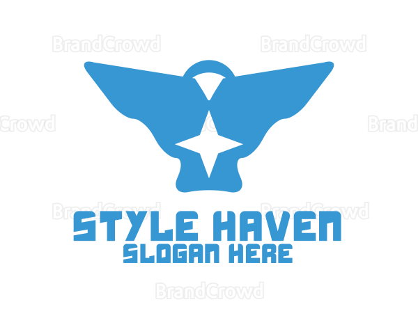 Blue Star Bird Logo