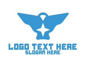 Animal - Blue Star Bird logo design