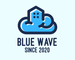 Blue - Blue Cloud House logo design