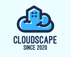 Blue Cloud House logo design
