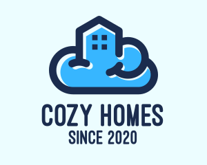 Housing - Blue Cloud House logo design