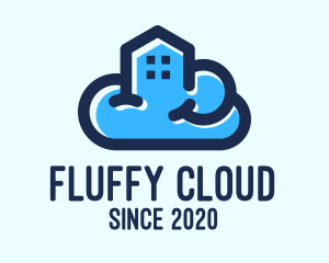 Blue Cloud House logo design