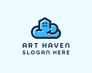 Blue Cloud Home logo design