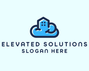 Blue Cloud Home logo design