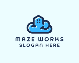 Blue Cloud Home logo design