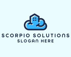 Blue Cloud Home logo design