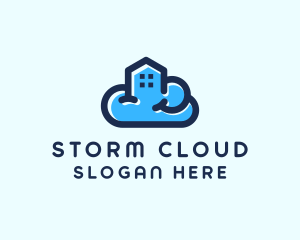 Blue Cloud Home logo design