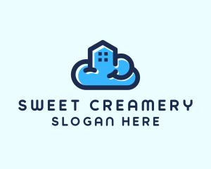 Blue Cloud Home logo design