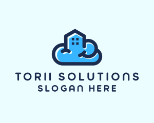 Blue Cloud Home logo design