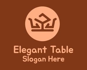 Table - Table & Seats Crown logo design