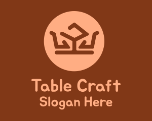 Table - Table & Seats Crown logo design