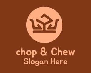 Chair - Table & Seats Crown logo design