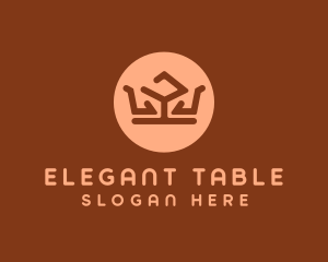 Table & Seats Crown logo design