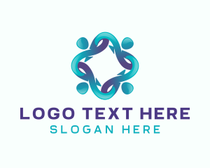 Social - Volunteer People Community logo design