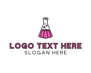 Laboratory - Jelly Science Lab Experiment logo design