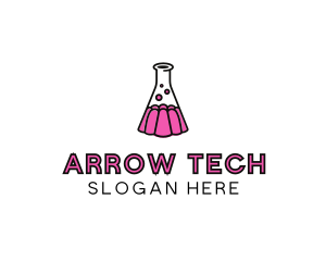 Jelly Science Lab Experiment logo design