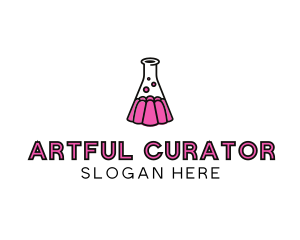 Jelly Science Lab Experiment logo design