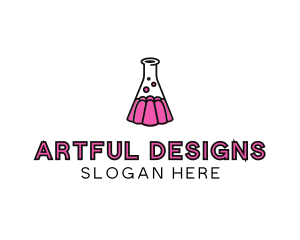 Jelly Science Lab Experiment logo design