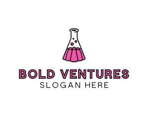 Jelly Science Lab Experiment logo design