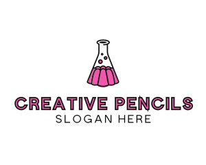 Jelly Science Lab Experiment logo design