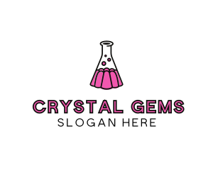 Jelly Science Lab Experiment logo design