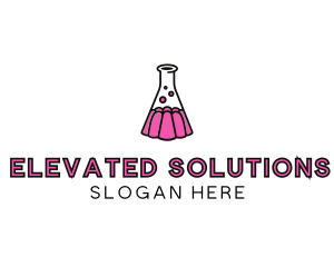 Jelly Science Lab Experiment logo design