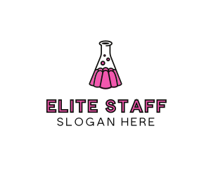 Jelly Science Lab Experiment logo design