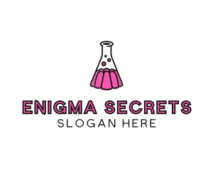 Jelly Science Lab Experiment logo design