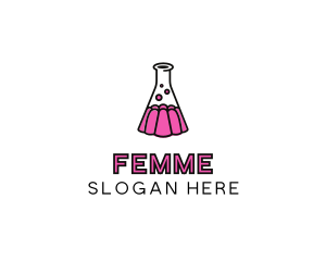 Jelly Science Lab Experiment logo design