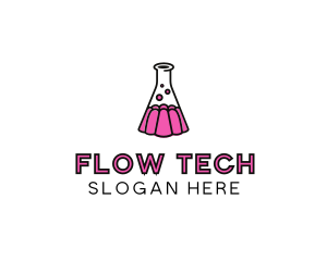 Jelly Science Lab Experiment logo design