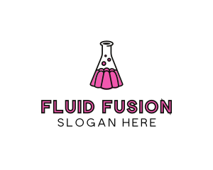 Jelly Science Lab Experiment logo design