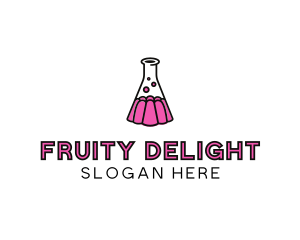 Jelly Science Lab Experiment logo design