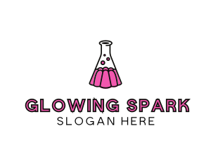 Jelly Science Lab Experiment logo design