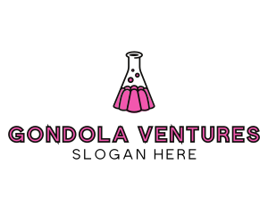 Jelly Science Lab Experiment logo design