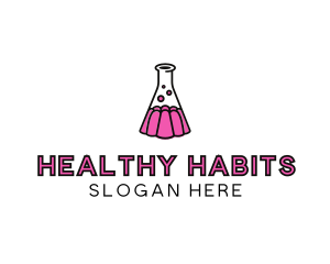 Jelly Science Lab Experiment logo design