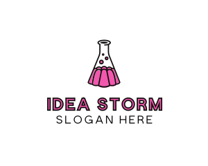 Jelly Science Lab Experiment logo design