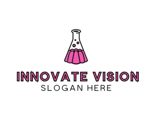 Jelly Science Lab Experiment logo design