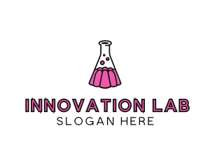 Lab - Jelly Science Lab Experiment logo design
