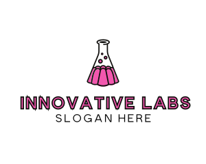 Jelly Science Lab Experiment logo design